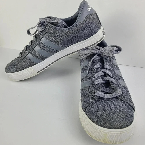Adidas mens Neo Daily cloudfoam grey sneakers - Picture 1 of 9